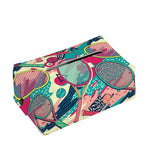 Retro Tennis Pattern Print Rectangle Tissue Box Cover