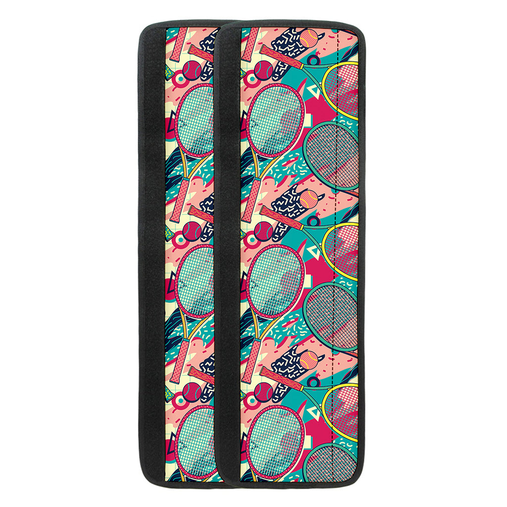 Retro Tennis Pattern Print Refrigerator Handle Covers