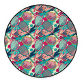 Retro Tennis Pattern Print Round Floor Mat