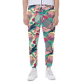 Retro Tennis Pattern Print Joggers