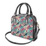 Retro Tennis Pattern Print Shoulder Handbag