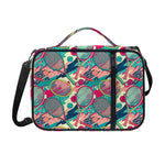 Retro Tennis Pattern Print Shoulder Strap Bible Bag