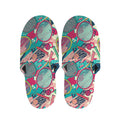 Retro Tennis Pattern Print Slippers