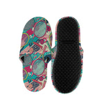Retro Tennis Pattern Print Slippers