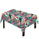 Retro Tennis Pattern Print Tablecloth