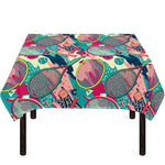 Retro Tennis Pattern Print Tablecloth