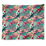 Retro Tennis Pattern Print Tapestry