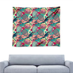 Retro Tennis Pattern Print Tapestry