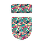 Retro Tennis Pattern Print Toilet Lid And Tank Cover Set