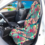 Retro Tennis Pattern Print Waterproof Car Seat Cover