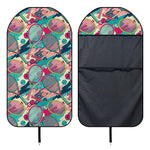 Retro Tennis Pattern Print Waterproof Car Seat Cover