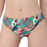 Retro Tennis Pattern Print Women's Panties