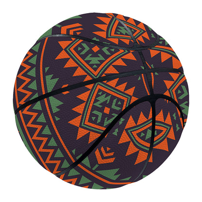 Retro Tribal Navajo Pattern Print Basketball