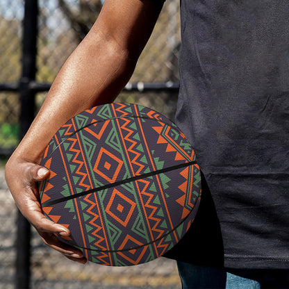Retro Tribal Navajo Pattern Print Basketball