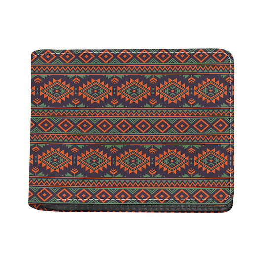 Retro Tribal Navajo Pattern Print Bifold Wallet