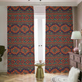 Retro Tribal Navajo Pattern Print Dimout Pencil Pleat Curtains