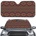 Retro Tribal Navajo Pattern Print Car Windshield Sun Shade