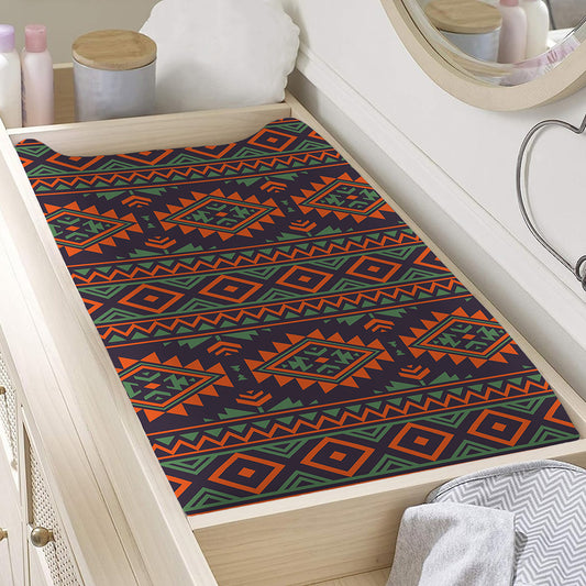 Retro Tribal Navajo Pattern Print Changing Pad Cover