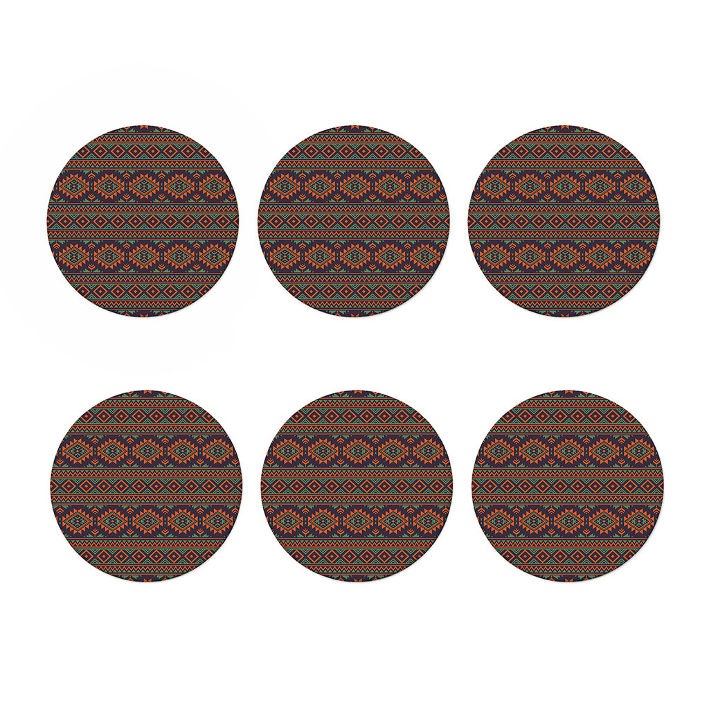 Retro Tribal Navajo Pattern Print Coaster Set