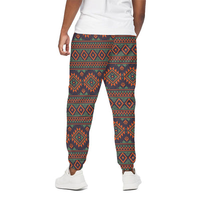 Retro Tribal Navajo Pattern Print Cotton Pants