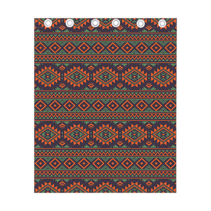 Retro Tribal Navajo Pattern Print Curtain