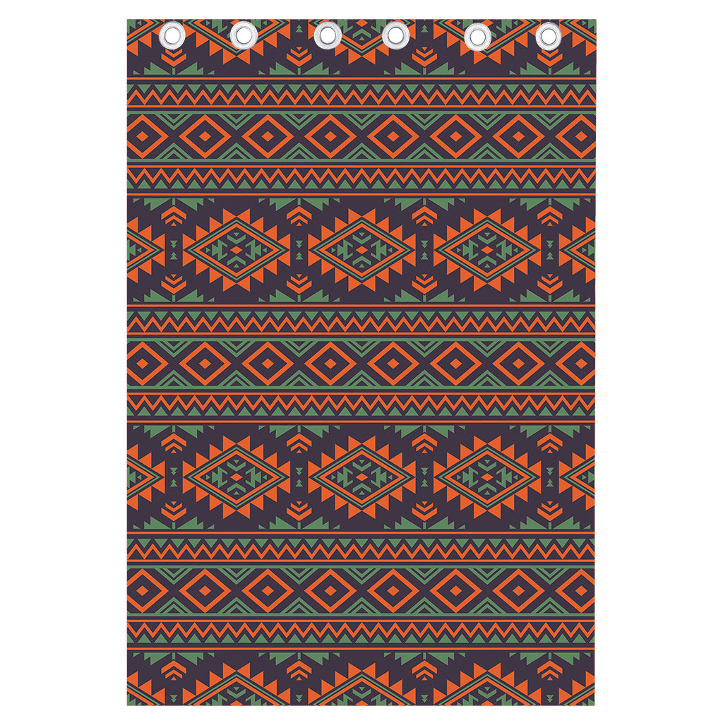 Retro Tribal Navajo Pattern Print Curtain
