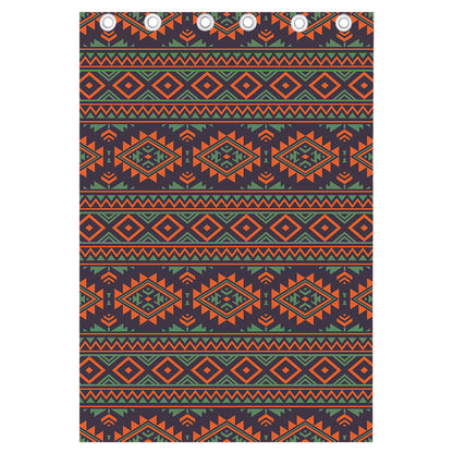 Retro Tribal Navajo Pattern Print Curtain