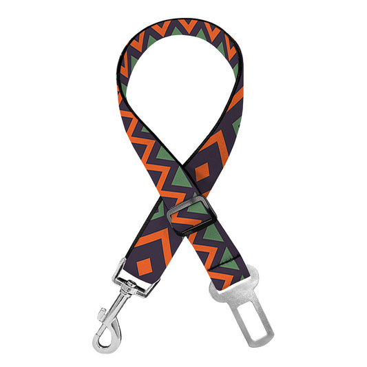 Retro Tribal Navajo Pattern Print Dog Seat Belt