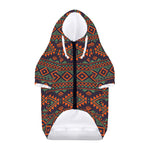 Retro Tribal Navajo Pattern Print Dog Zip Up Hoodie