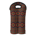 Retro Tribal Navajo Pattern Print Double Neoprene Wine Tote
