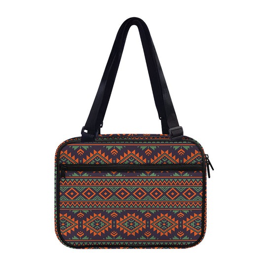 Retro Tribal Navajo Pattern Print Double Strap Bible Bag