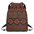 Retro Tribal Navajo Pattern Print Drawstring Backpack