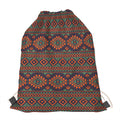 Retro Tribal Navajo Pattern Print Drawstring Bag