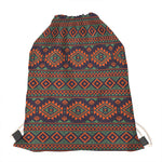 Retro Tribal Navajo Pattern Print Drawstring Bag