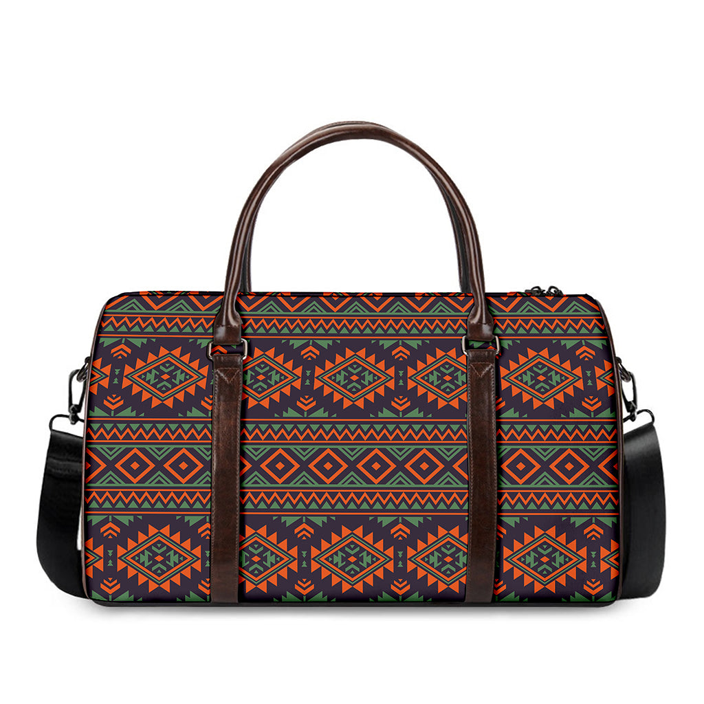 Retro Tribal Navajo Pattern Print Duffle Bag