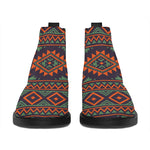 Retro Tribal Navajo Pattern Print Flat Ankle Boots