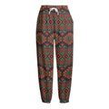 Retro Tribal Navajo Pattern Print Fleece Lined Knit Pants