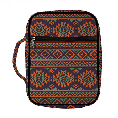 Retro Tribal Navajo Pattern Print Front Pocket Bible Bag