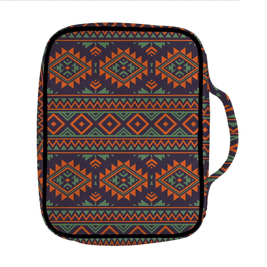 Retro Tribal Navajo Pattern Print Front Pocket Bible Bag
