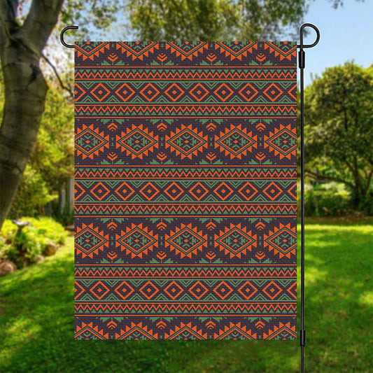 Retro Tribal Navajo Pattern Print Garden Flag