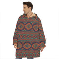 Retro Tribal Navajo Pattern Print Hoodie Blanket
