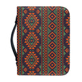 Retro Tribal Navajo Pattern Print Leather Bible Cover