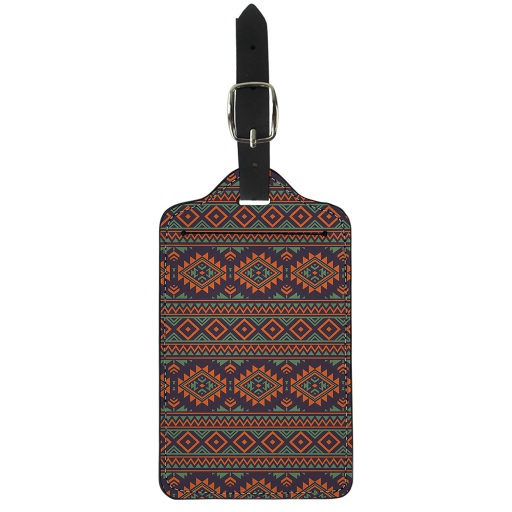 Retro Tribal Navajo Pattern Print Luggage Tag