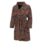 Retro Tribal Navajo Pattern Print Men's Bathrobe
