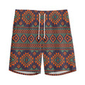 Retro Tribal Navajo Pattern Print Men's Athletic Shorts