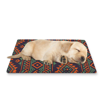 Retro Tribal Navajo Pattern Print Pet Cooling Mat Cover