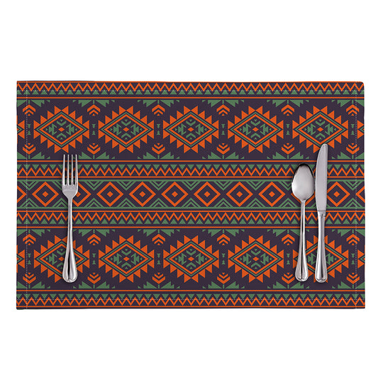 Retro Tribal Navajo Pattern Print Placemat
