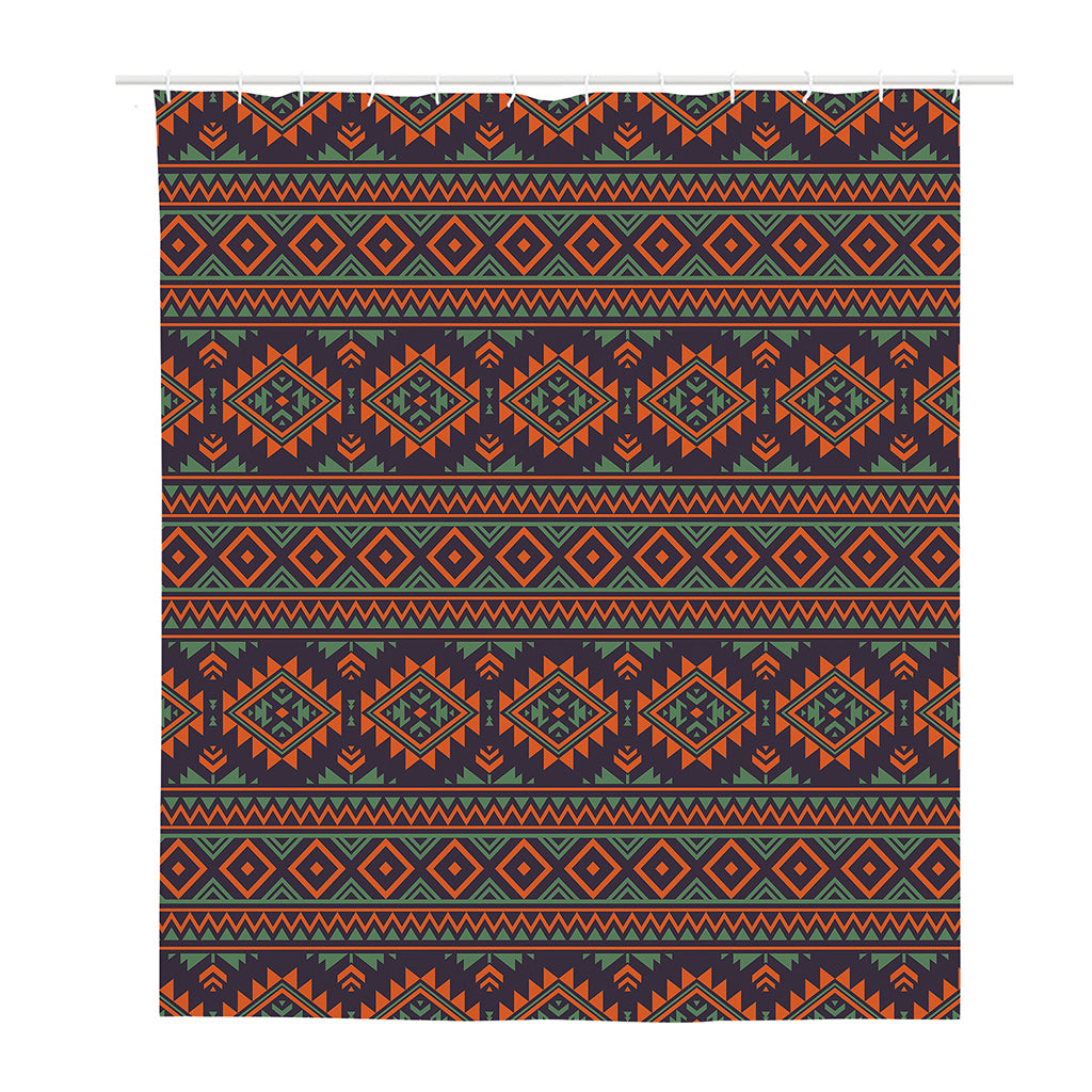 Retro Tribal Navajo Pattern Print Polyester Shower Curtain