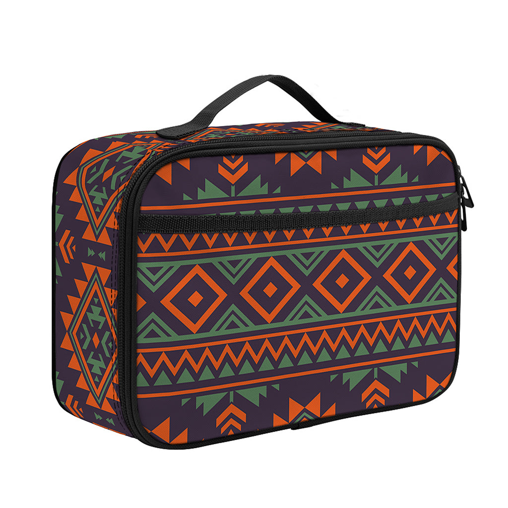 Retro Tribal Navajo Pattern Print Portable Lunch Bag