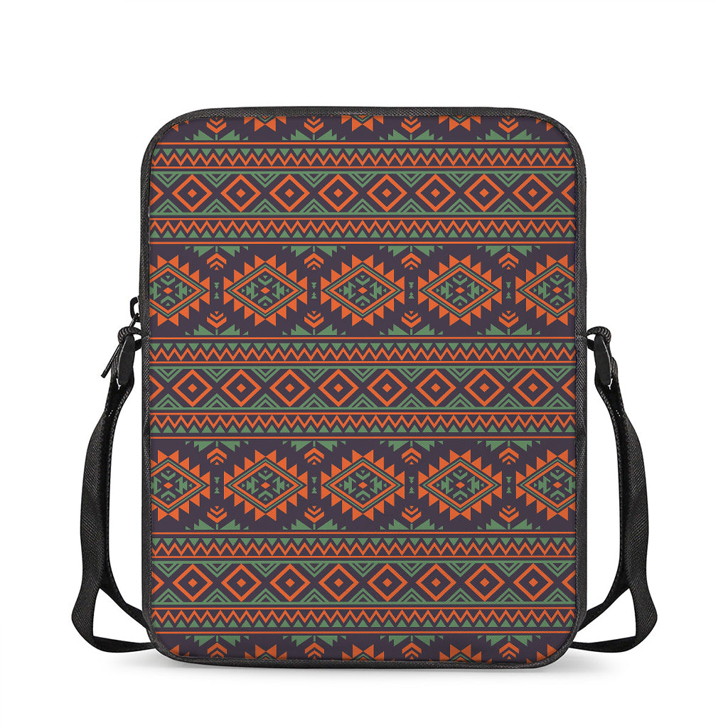 Retro Tribal Navajo Pattern Print Rectangular Crossbody Bag